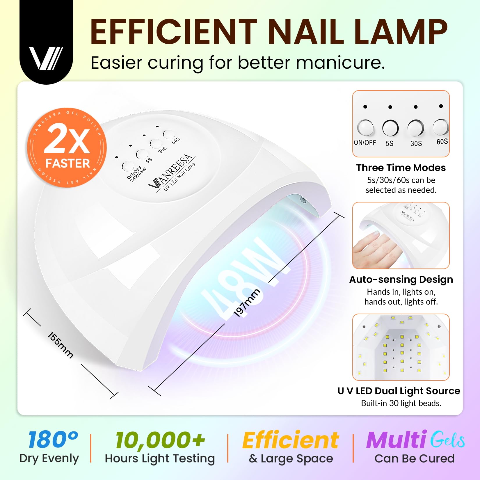 VANREESA manicure tools set included for nail prep