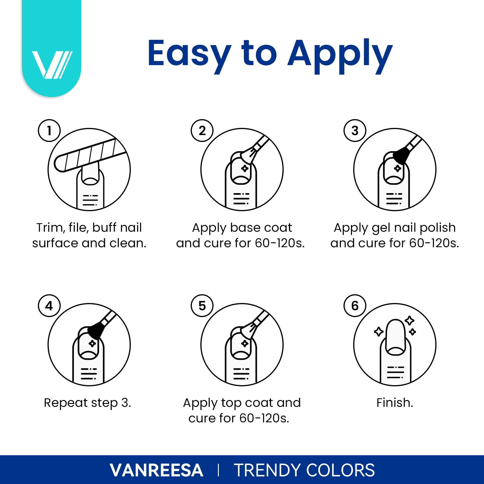 VANREESA gift-ready gel polish set packaging for gifting.