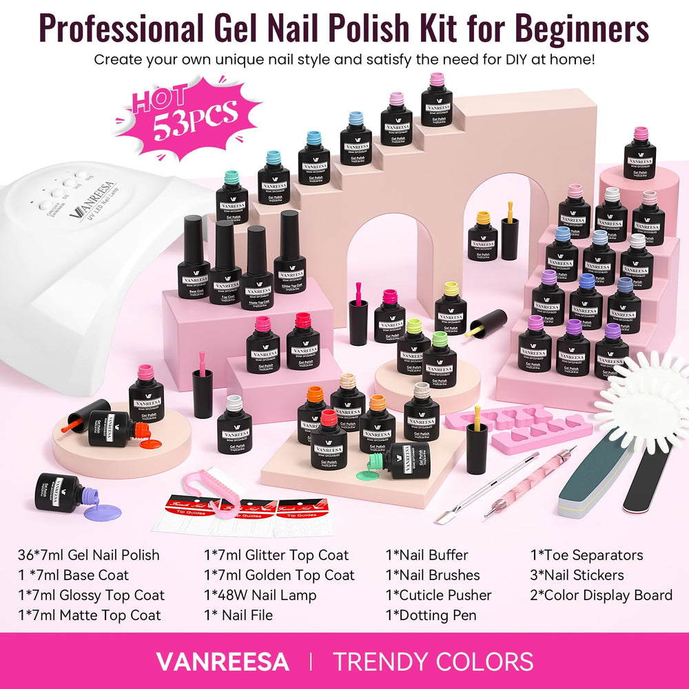 VANREESA manicure tools complete set supports precise prep for long-lasting manicures.