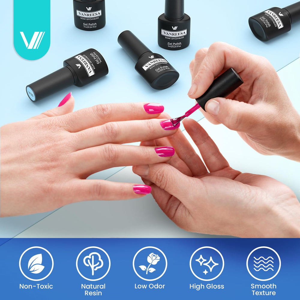 VANREESA matte top coat for a satin finish.