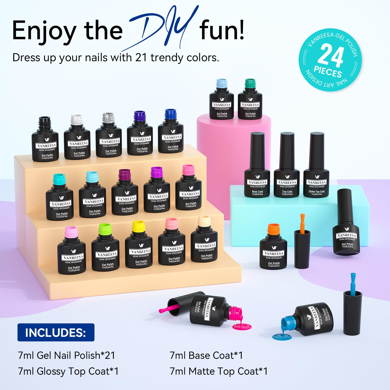 VANREESA nail art ideas showcase versatile color combos.