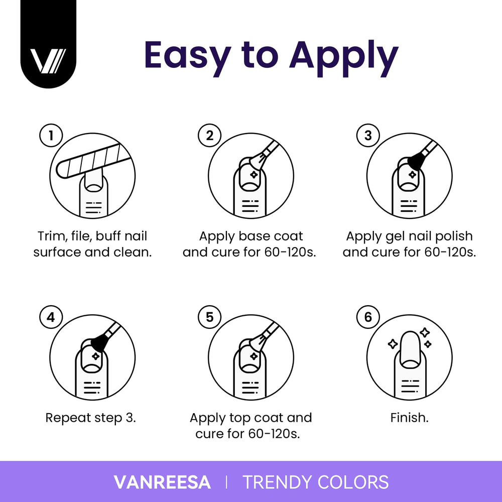 VANREESA complete nail-kit contents including lamp and tools for DIY manicure