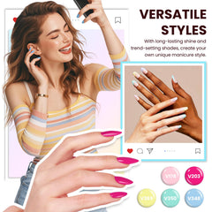 VANREESA color display board helps choose nail polish shades for seasonal looks.