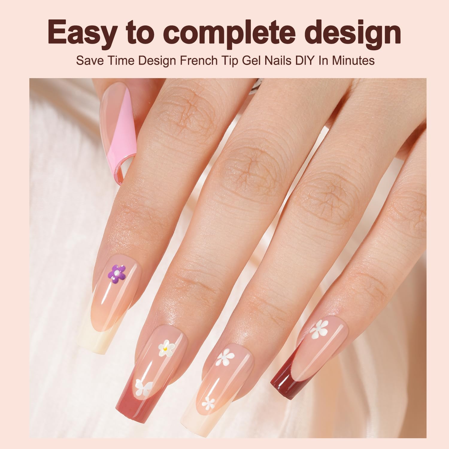 Vansiho long square nail tips close-up showing durable shape
