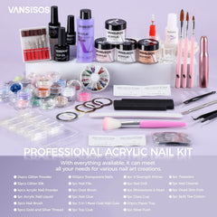 VANSISOS acrylic liquid bottle for smooth, bubble‑free application.