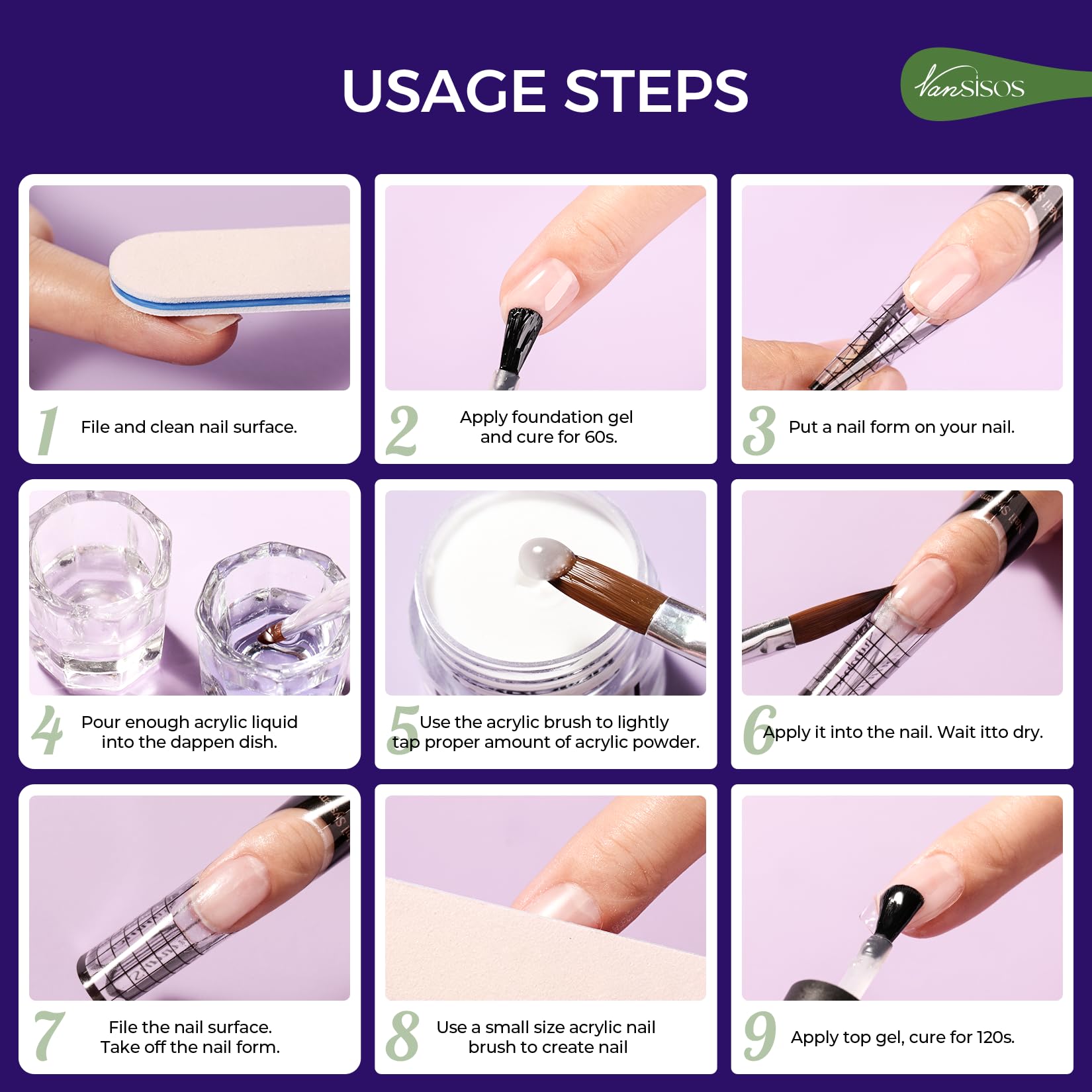 VANSISOS at-home manicure setup for creative DIY nail art.