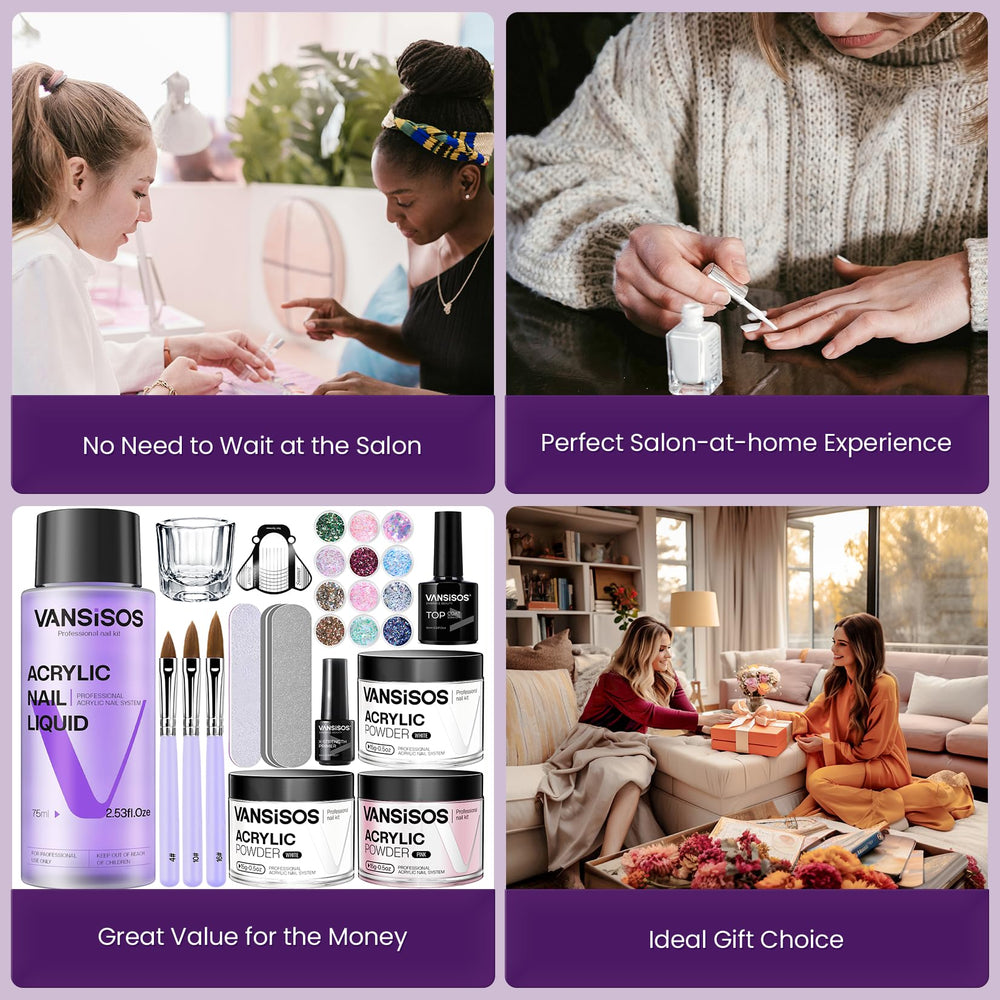 VANSISOS top coat and primer set for lasting shine