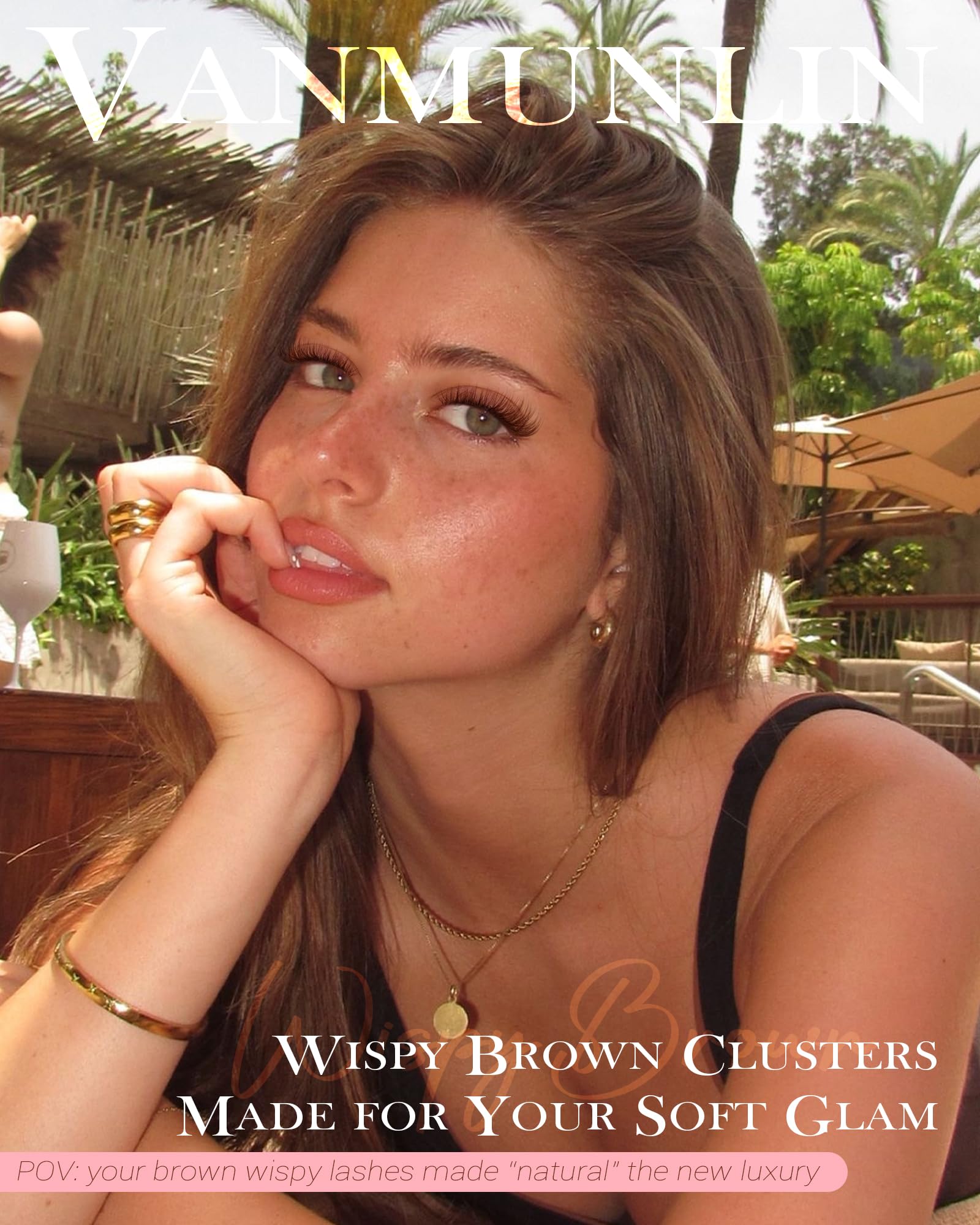 Vanssymunlin curl-cluster eyelashes kit lift gently eye-opening, soft definition.