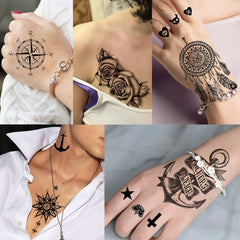 VANTATY easy-apply water transfer tattoos for quick, mess-free body art.