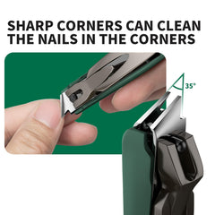 VANWIN nail clippers with catcher keeps trimming mess-free.