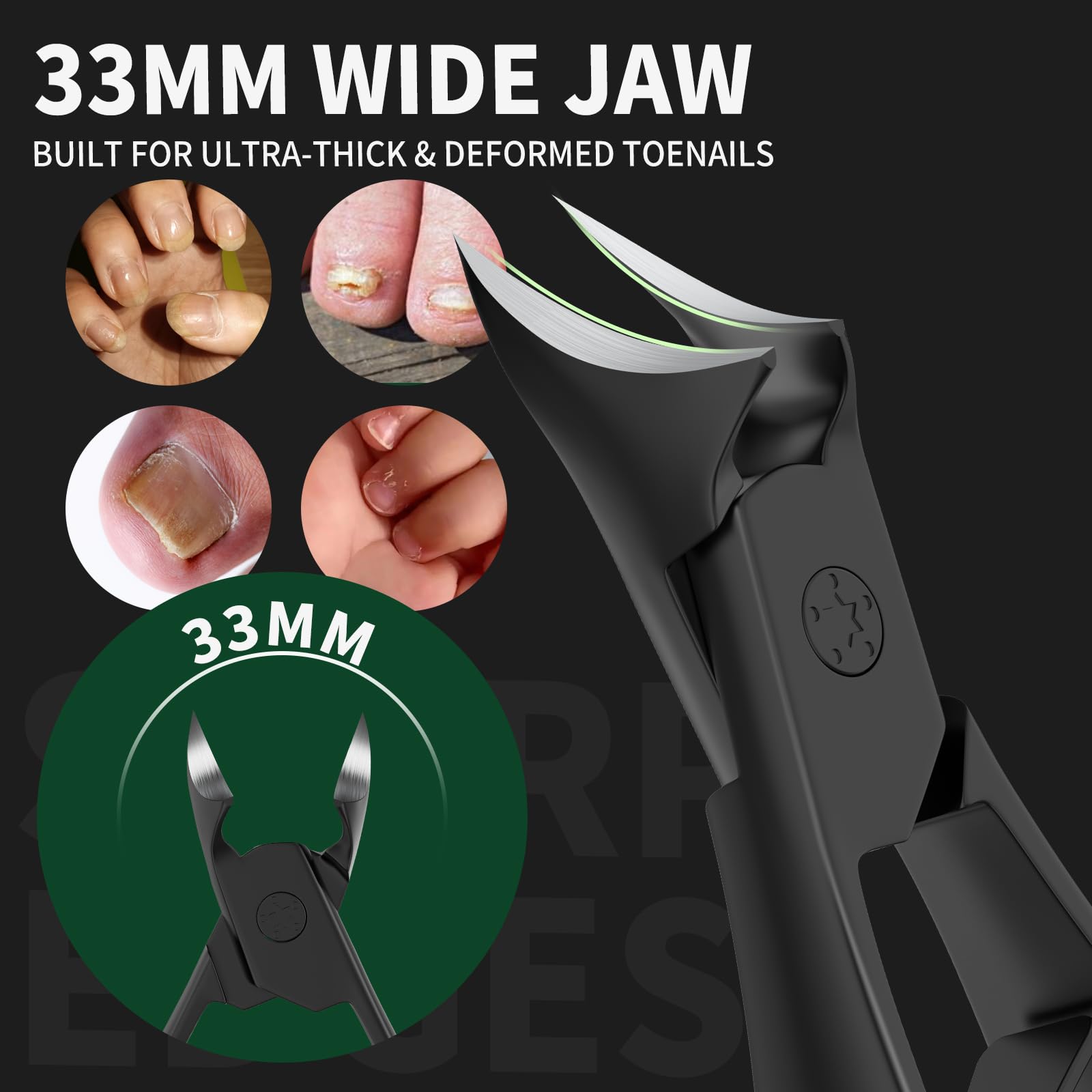 VANWIN slanted curved blade enables precise ingrown nail removal with minimal damage.