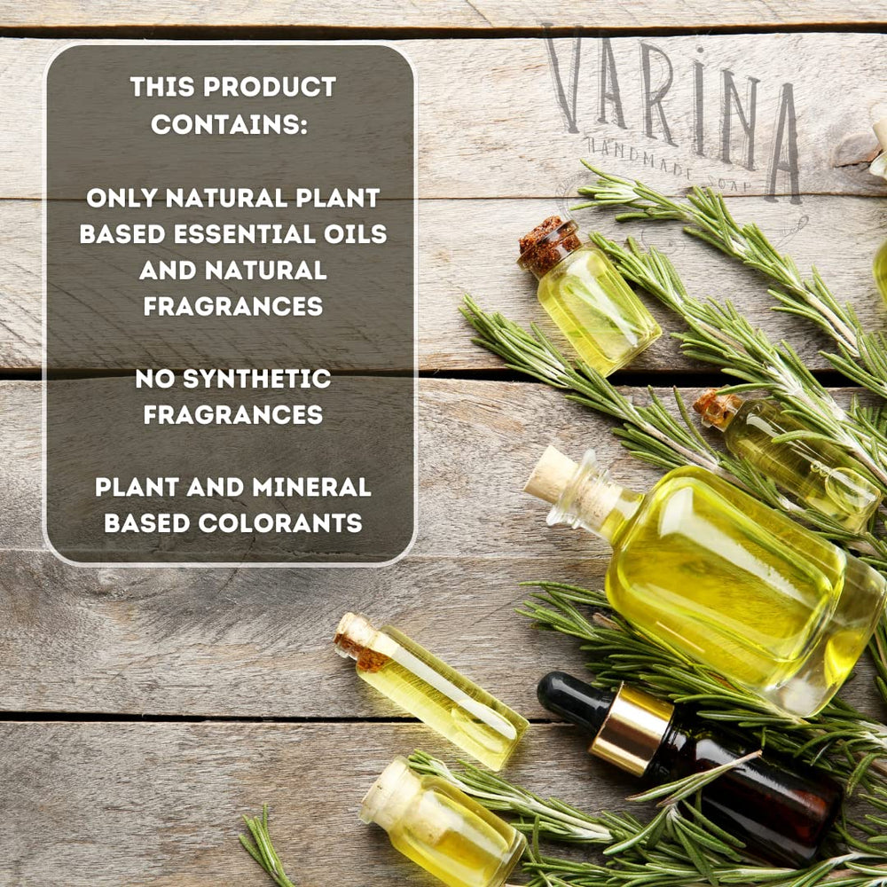 Varina Men's Variety Bar Soap daily-cleanse setup demonstrates easy, convenient use.