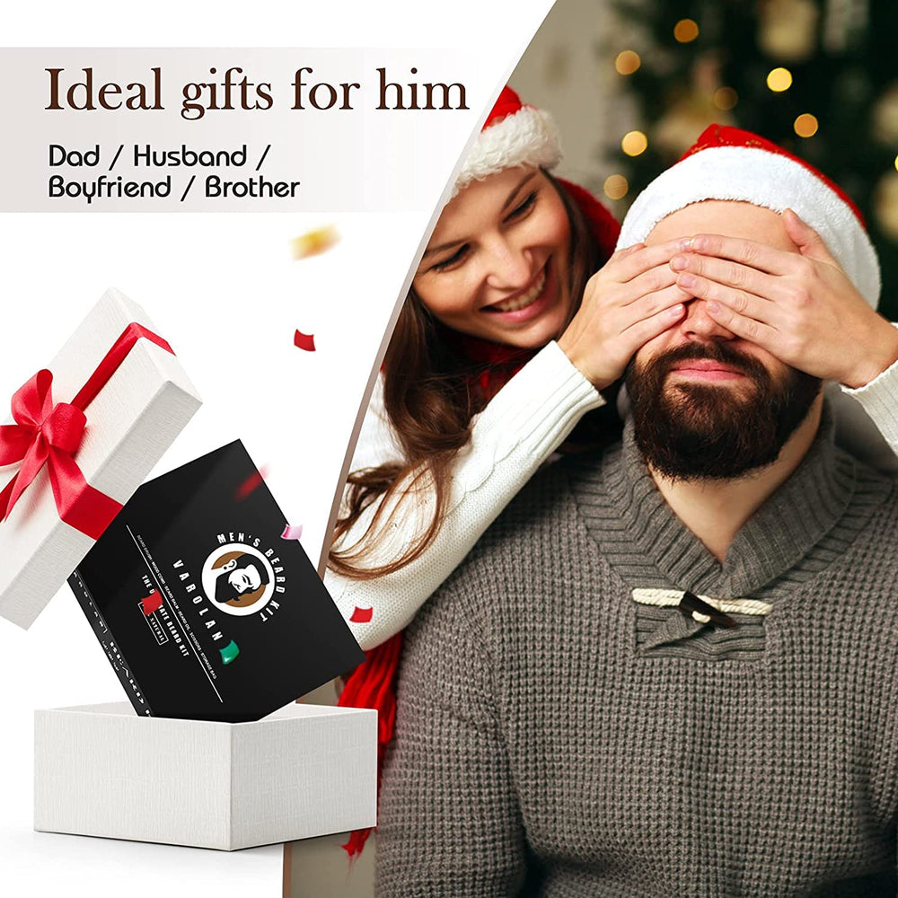 Varolan travel storage bags and beard care e-book for on-the-go tips.