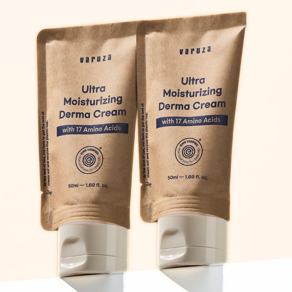varuza Ultra Moisturizing Derma Cream tube with eco packaging for hydration