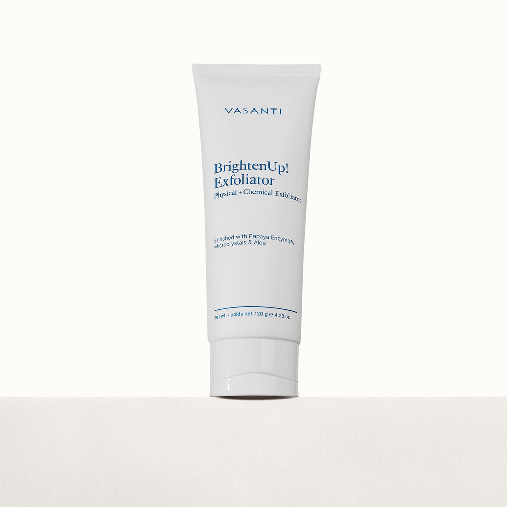 VASANTI Exfoliating Face Wash Aloe Vera image conveys soothing skin benefits during exfoliation
