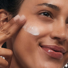 VASANTI Exfoliating Face Wash microcrystal texture close-up demonstrates gentle exfoliation without harsh beads