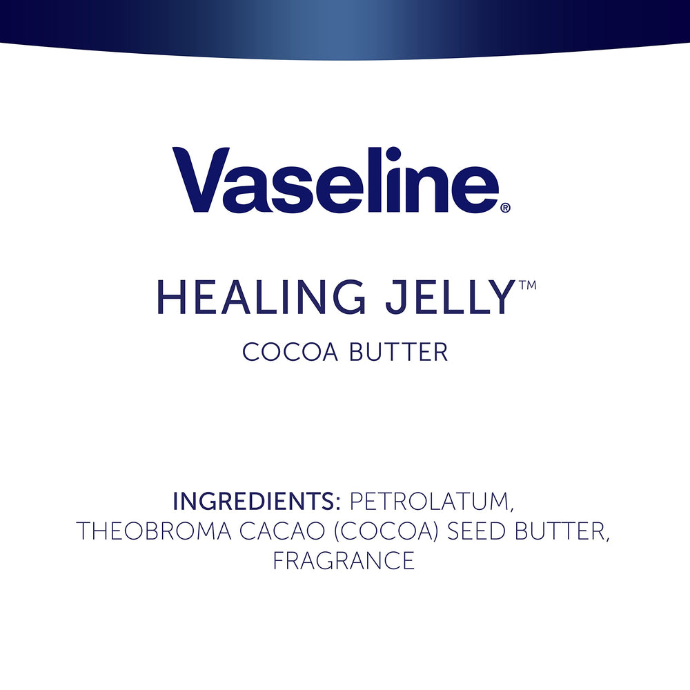 Vaseline cocoa butter calming scent pack shot demonstrates soothing routine visuals.