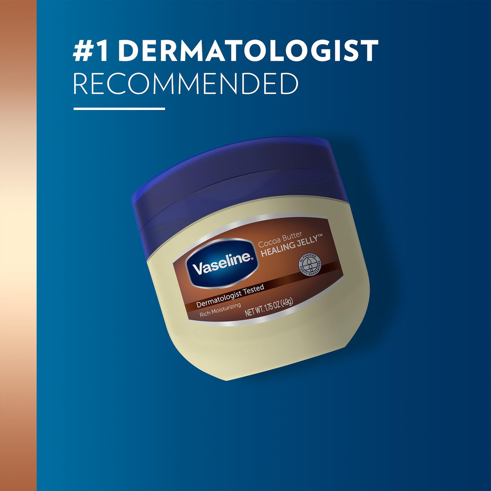Vaseline Cocoa Butter Healing Jelly protects dry skin on hands