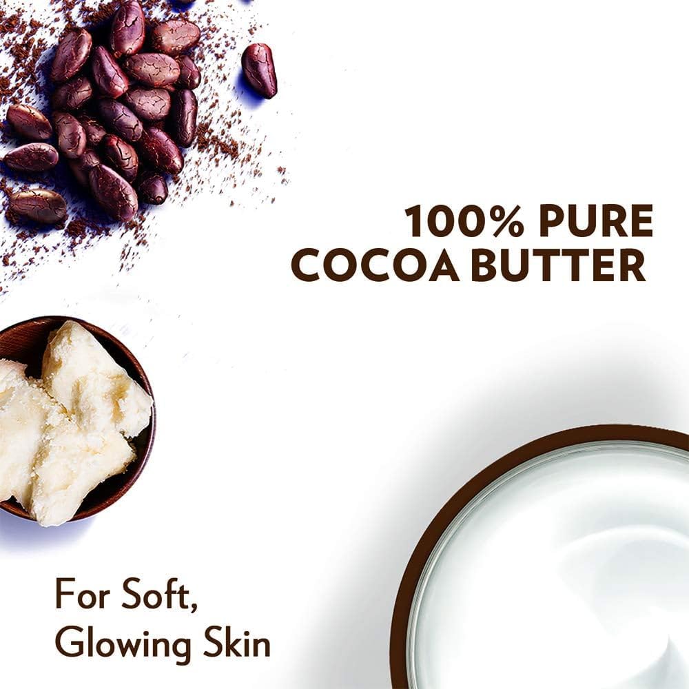 Vaseline Cocoa Glow packaging with swatch indicating color and texture
