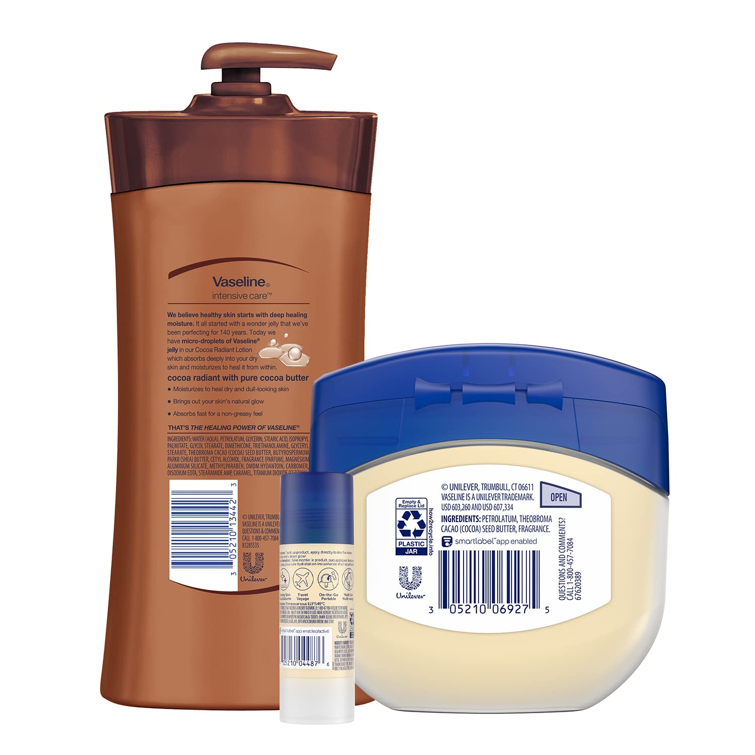 Vaseline Cocoa Shimmer Jelly Stick for on the go glow and light healing