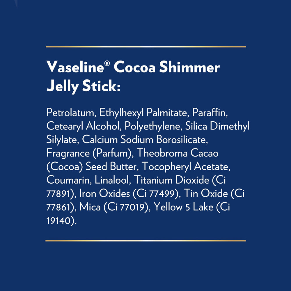 Vaseline Cocoa Shimmer Jelly Stick pack of 3 highlights value