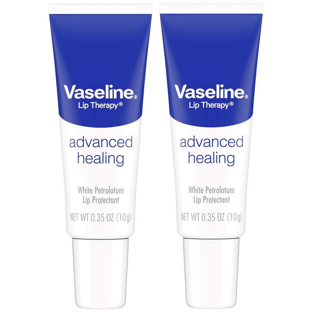 Vaseline Lip Therapy Advanced Healing lip balm tube for on-the-go hydration.