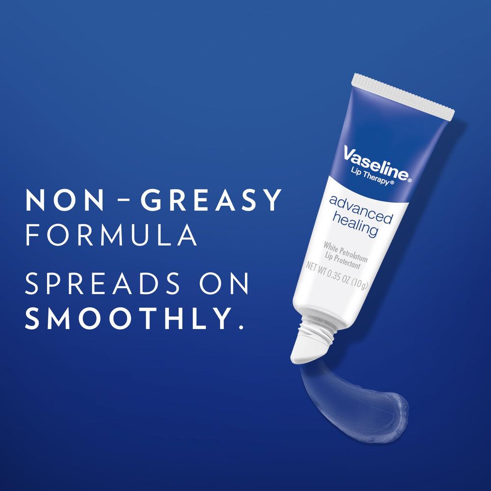 0.35-ounce Vaseline tubes shown for compact travel.