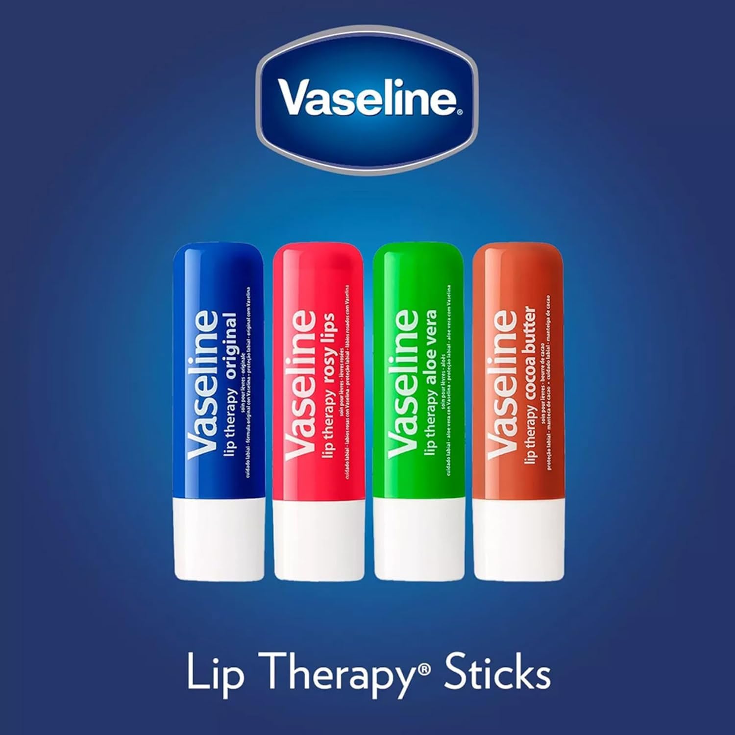 Vaseline Lip Therapy Cocoa Butter on-the-go stick for quick lip refresh