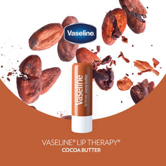 Vaseline Lip Therapy Cocoa Butter travel-pocket image emphasizing on-the-go moisture