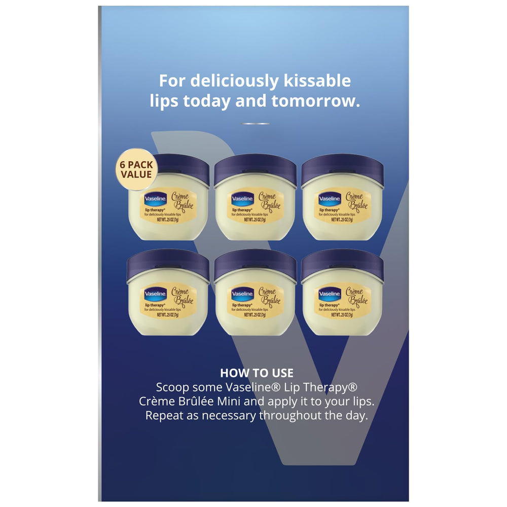 Vaseline Lip Therapy Creme Brulee applying on lips for smoothing effect