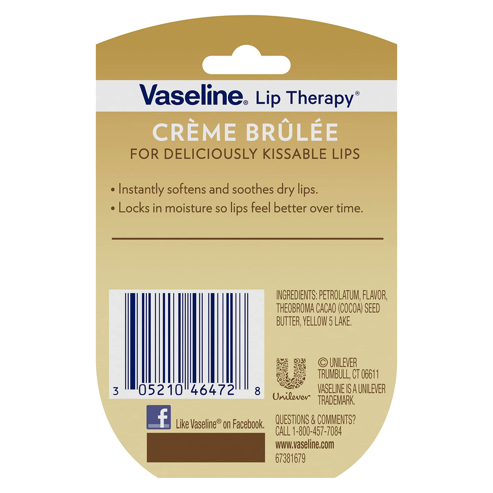 Lips after applying Vaseline Lip Therapy Creme Brulee showing hydrated look