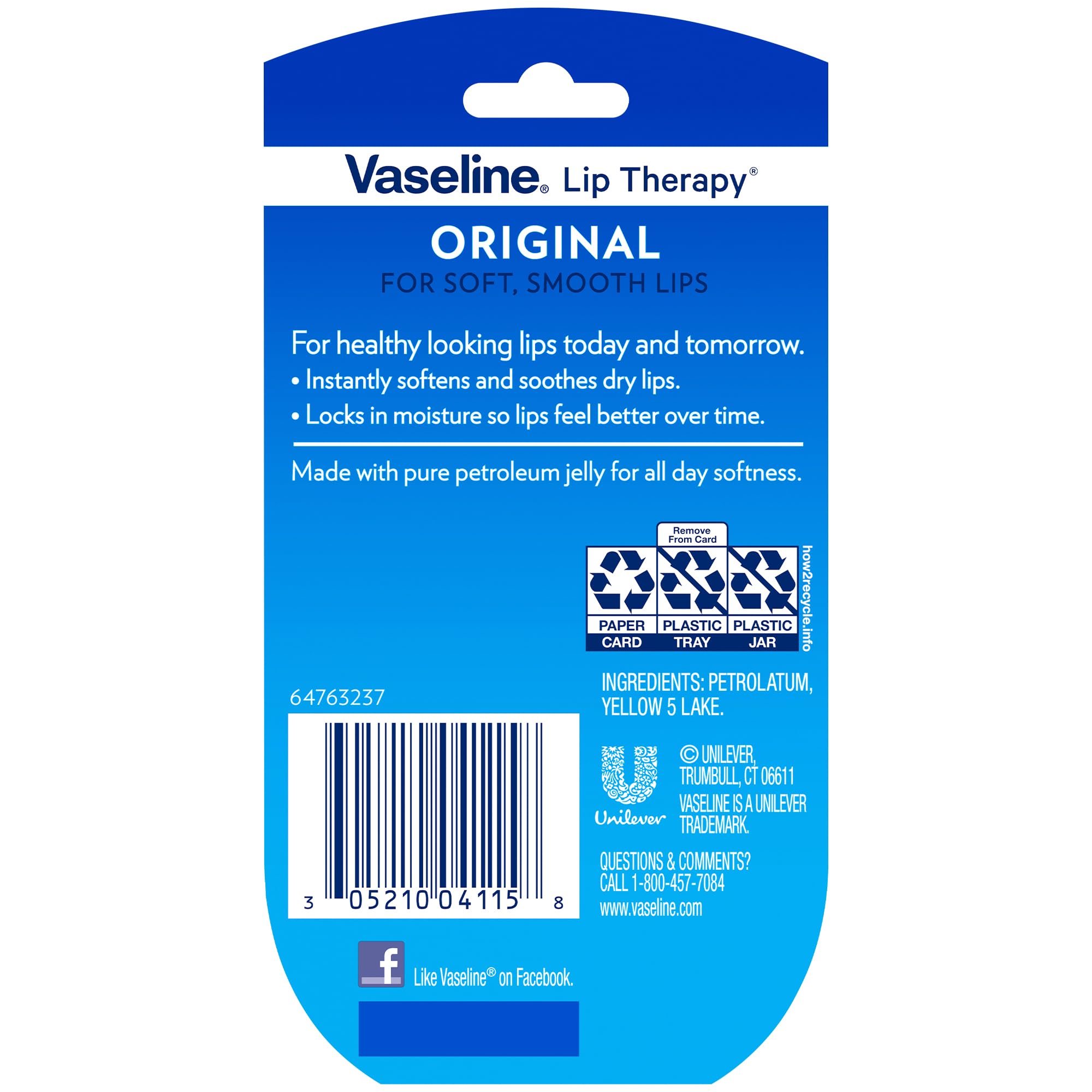 Vaseline Lip Therapy pocket-size mini jar ready for purse-friendly moisture on the go.