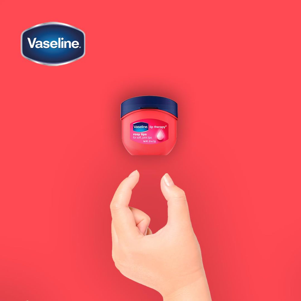 Vaseline Lip Therapy occlusive moisture lock action on lips