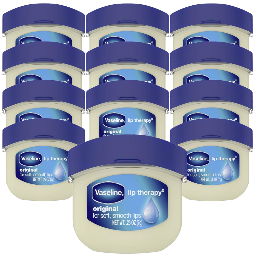 Vaseline Lip Therapy Original Mini 2-Pack Display on-shelf convenience.