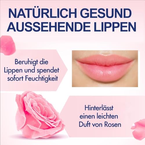 Vaseline Lip Therapy close-up with rosy glow on lips