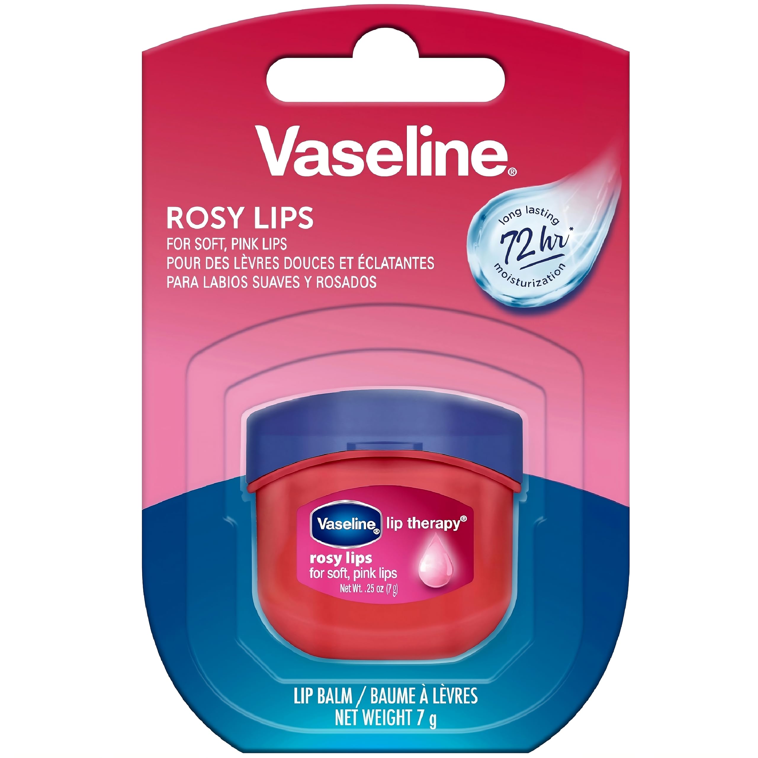 Vaseline Lip Therapy Rosy Lips mini 8-pack packaging for convenient on-the-go lip care