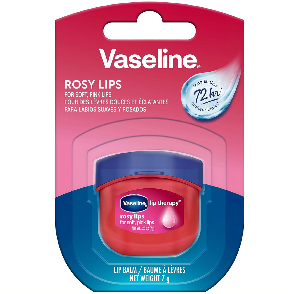 Vaseline Lip Therapy Rosy Lips mini 8-pack packaging for convenient on-the-go lip care