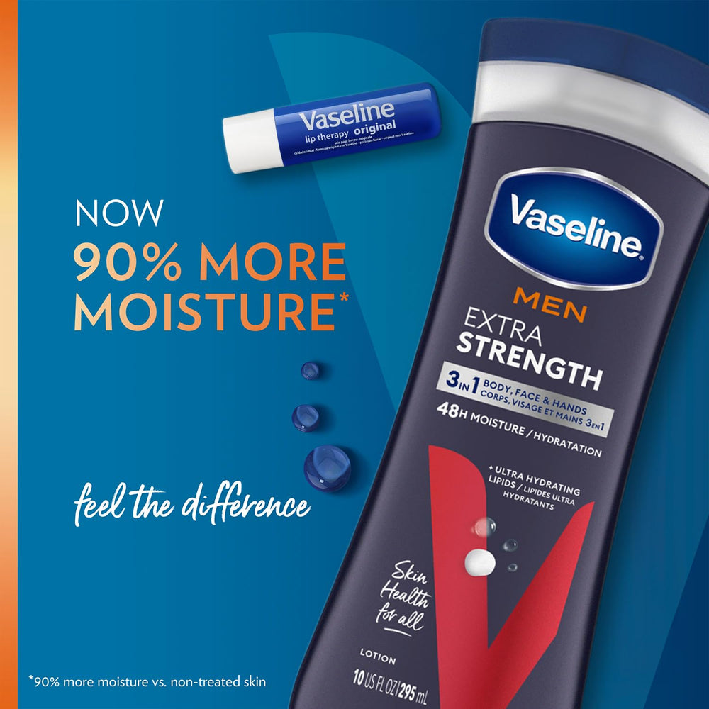 Vaseline Lip Therapy tube close-up emphasizes compact lip care.
