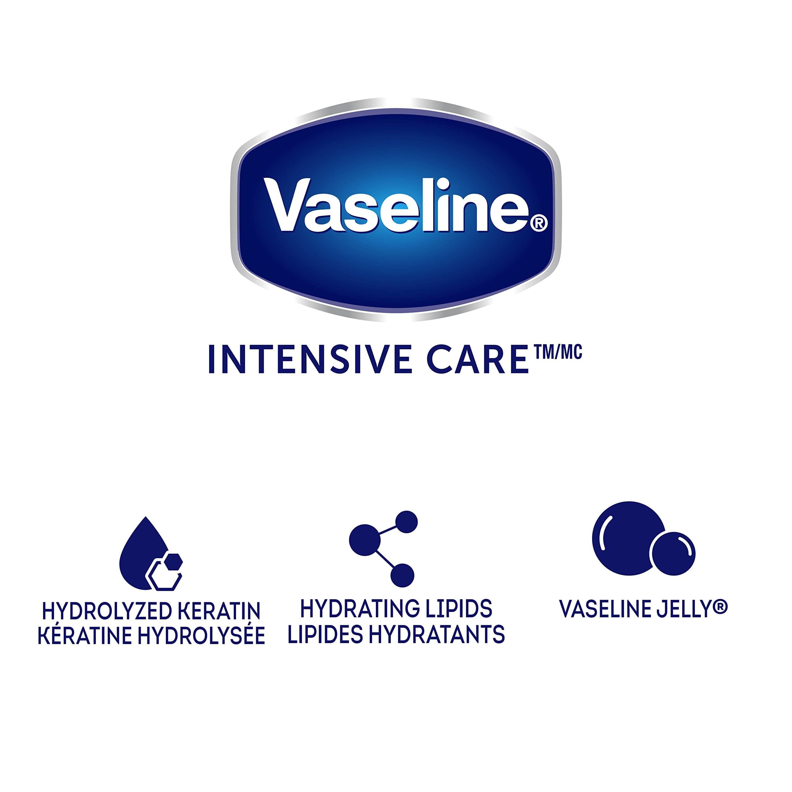 Vaseline lotion nourishes cuticles with keratin conditioning