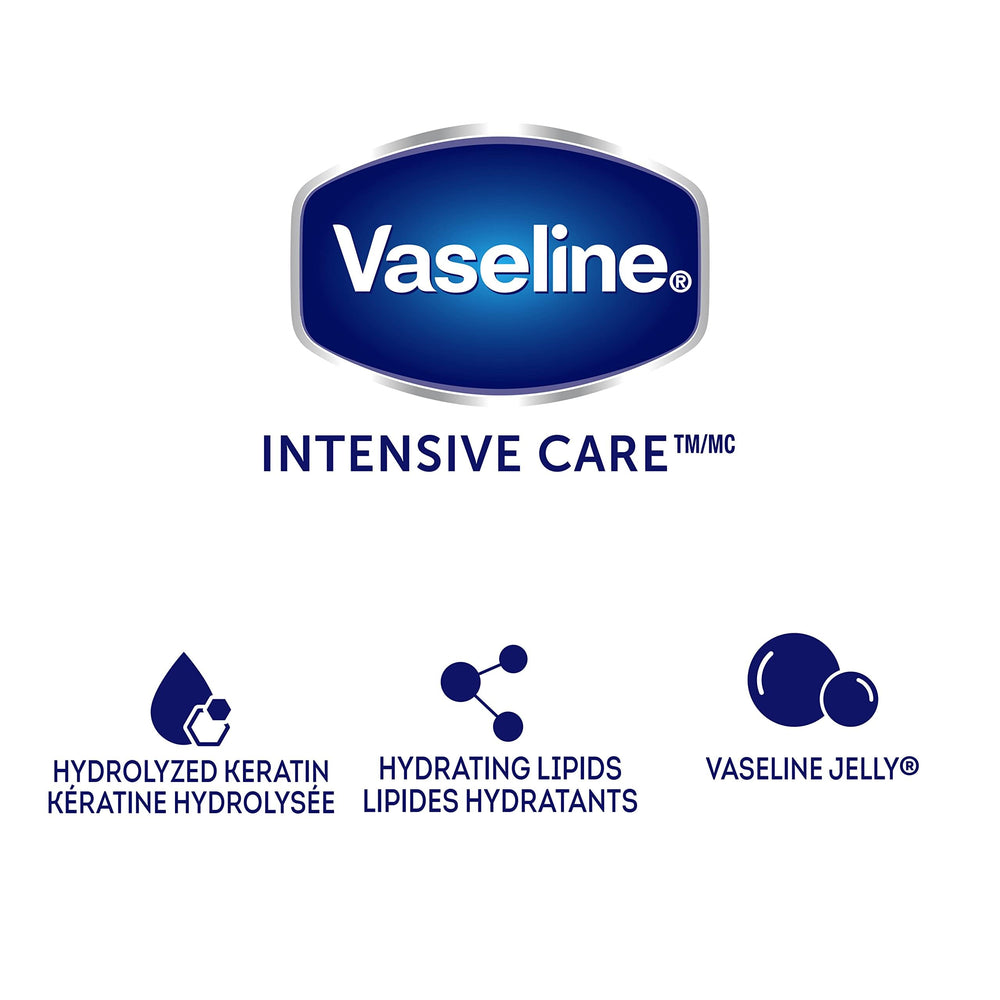 Vaseline lotion nourishes cuticles with keratin conditioning