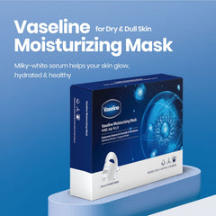 Vaseline moisturizing face mask sheet glow closeup for radiant hydration