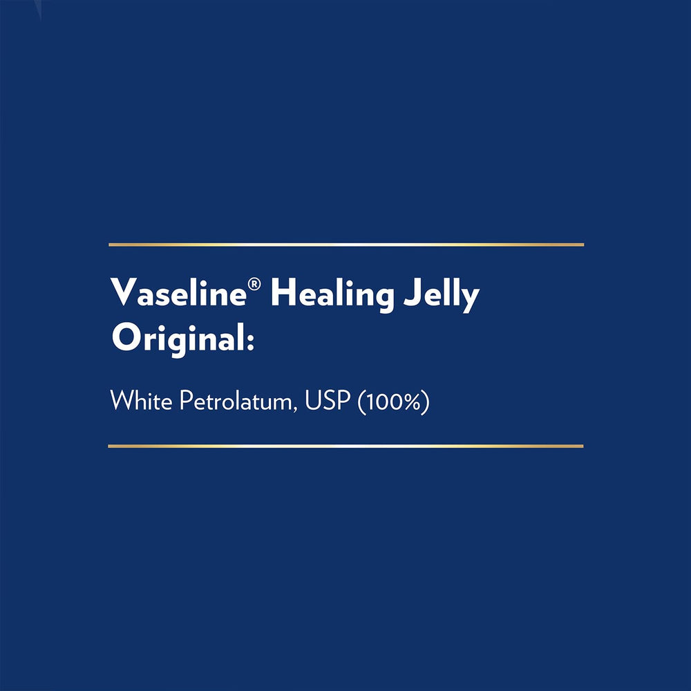 Vaseline petroleum jelly with dermatologist-recommended label for sensitive skin users