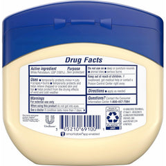 Vaseline Petroleum Jelly jar close-up showing the pure petrolatum barrier for healing support.