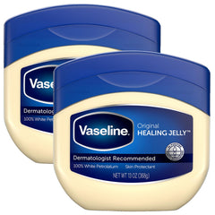 Vaseline Petroleum Jelly value-pack front label highlighting trusted skin protection.