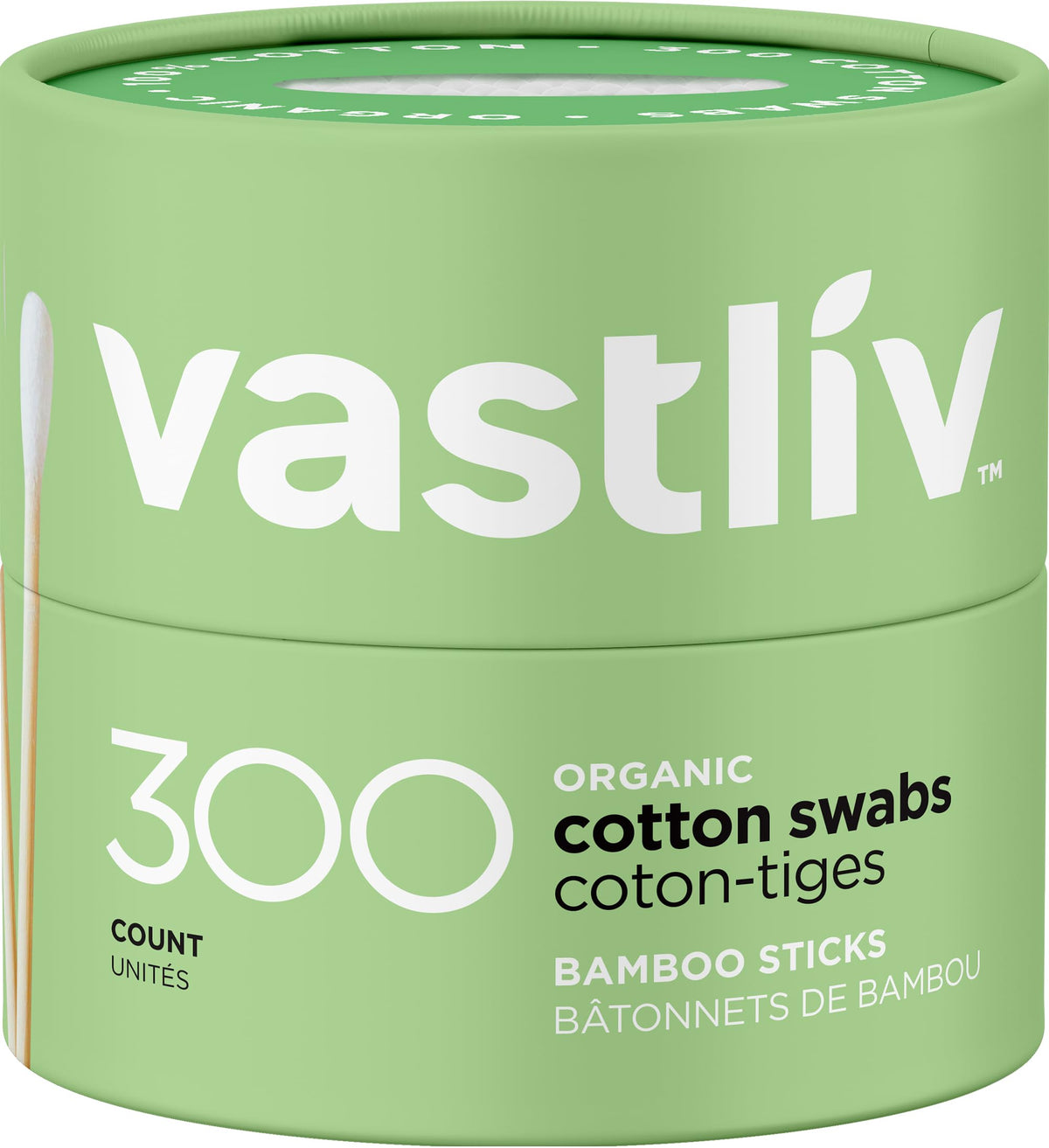 Vastliv organic cotton bamboo swabs pack for daily makeup and care