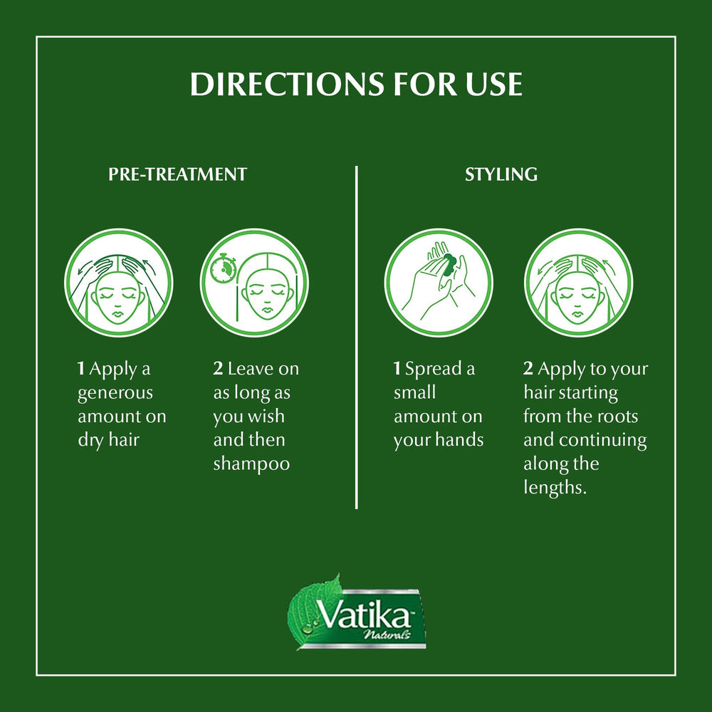 Vatika Naturals hair cream promotes shine and softness.
