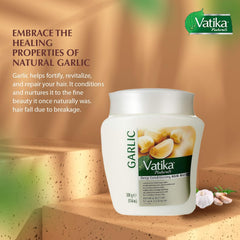 Vatika Naturals hot oil hair mask texture closeup shows rich creamy consistency