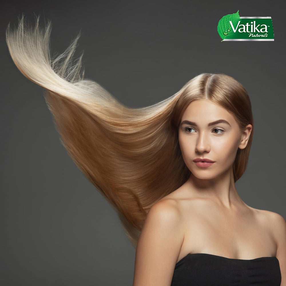 Vatika Naturals Styling Cream curl-definition demonstration for lasting bounce and smooth texture.
