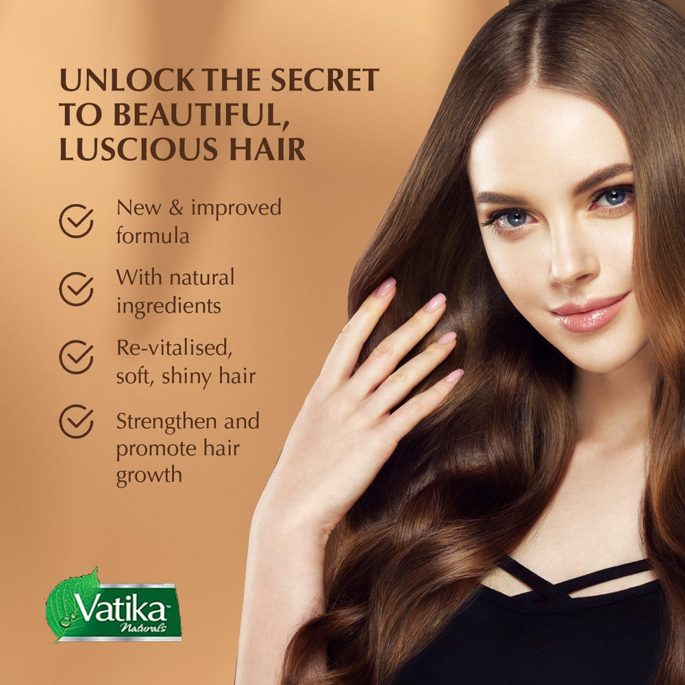 Vatika Naturals coconut blend styling cream for daily use delivers soft defined curls.