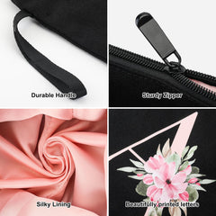 Vavabox A-Z bag open, showing silk-feel lining protecting cosmetics.